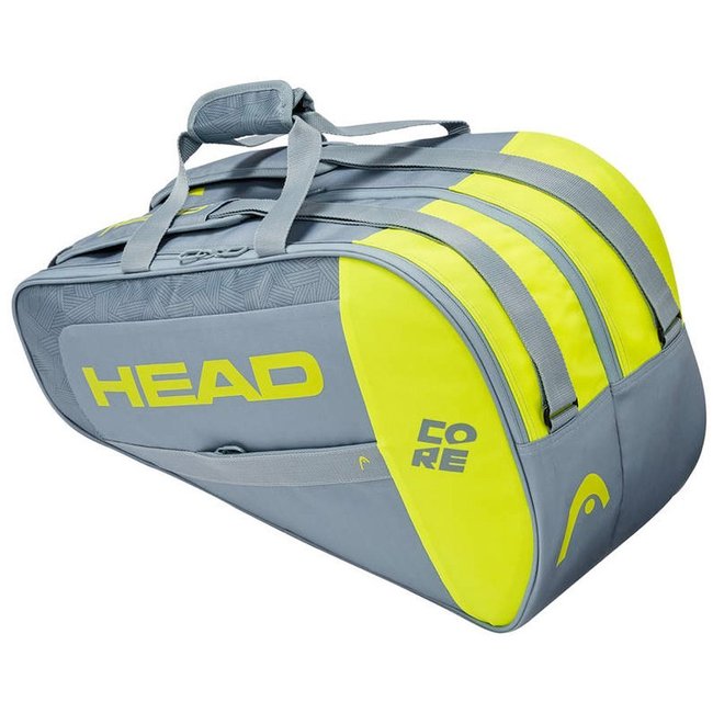 Raqueteira Padel Head Core Combi Cinza e Amarelo