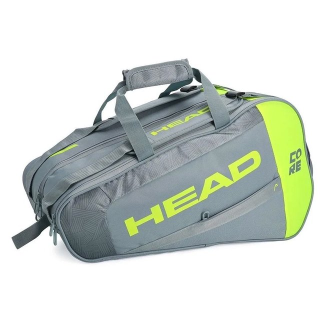 Raqueteira Padel Head Core Combi Cinza e Amarelo