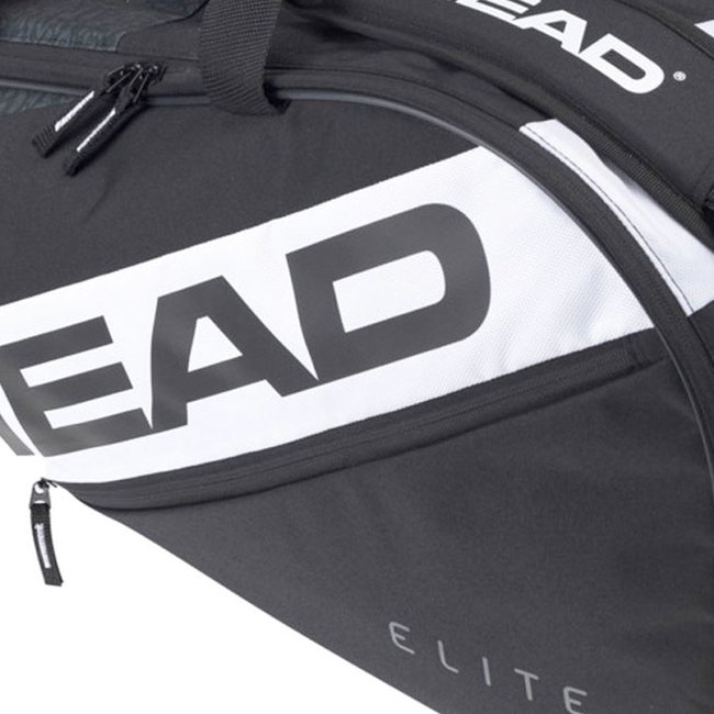 Raqueteira HEAD Tênis Elite Combi 6R New Preto e Branco