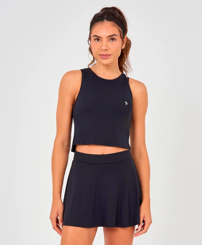 Regata Eterna Cropped Preto