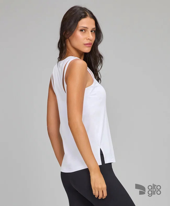 Regata Eterna Gola Redonda Branco