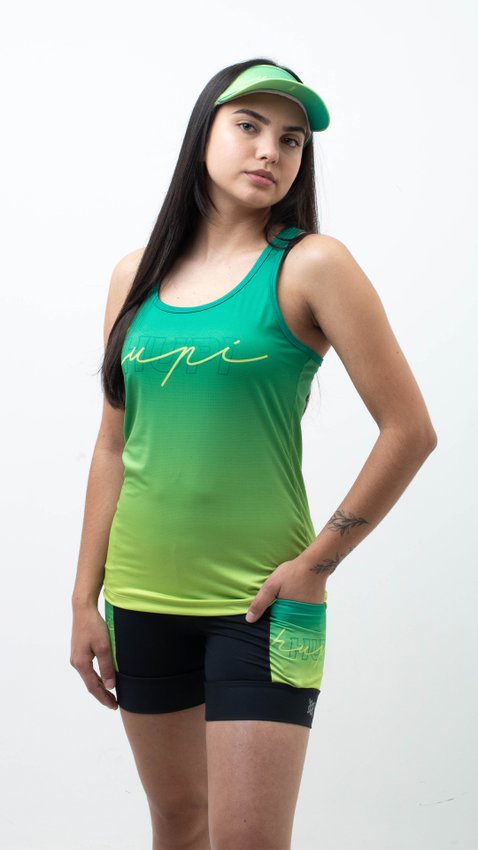 Regata Feminina HUPI Colors Verde