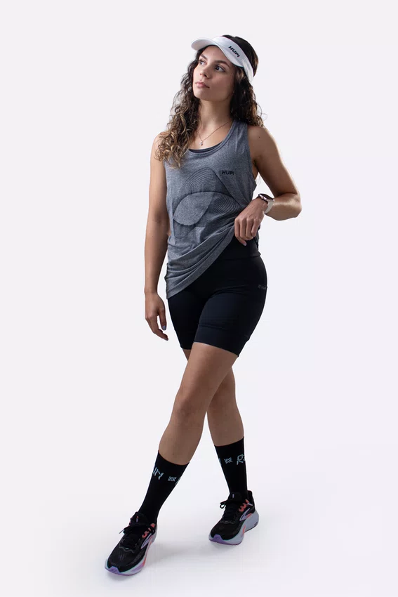 Regata HUPI Cosmos Nadador Feminino Cinza Mescla