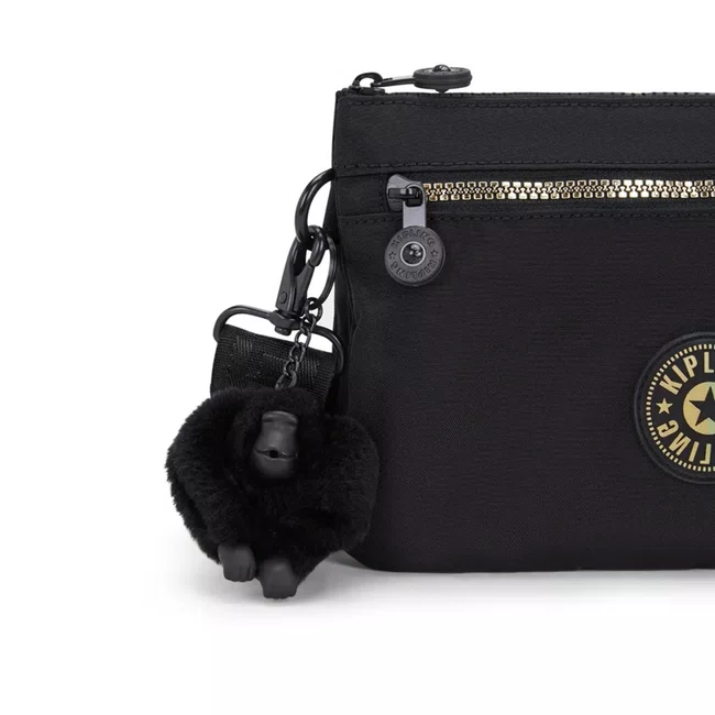 Bolsa Kipling Riri Zip Preto