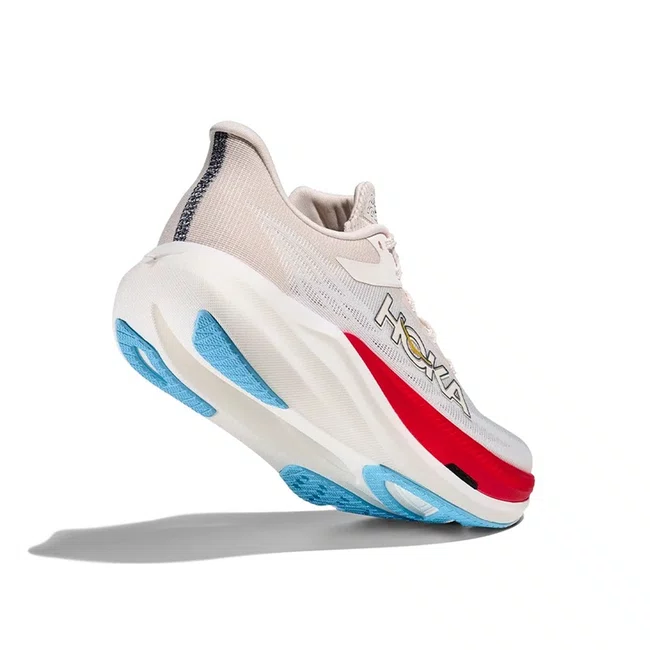 Tênis HOKA Rocket X 3 Masculino Branco e Vermelho