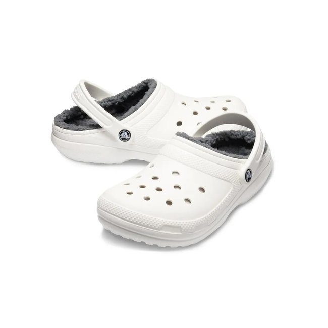 Sandália Crocs Classic Lined Clog Branco Unissex 