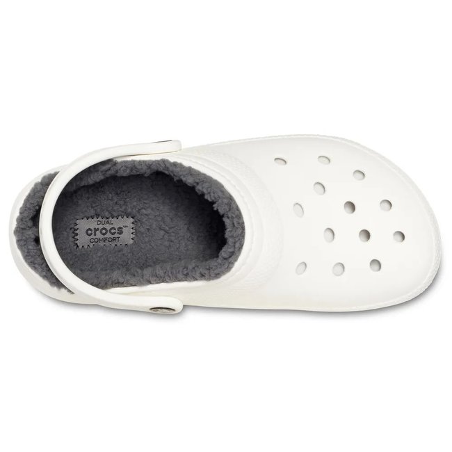 Sandália Crocs Classic Lined Clog Branco Unissex 