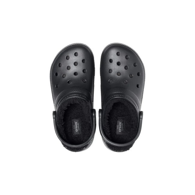 Sandália Crocs Classic Lined Clog Preto Unissex 