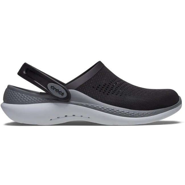 Sandália Crocs LiteRide 360 Clog Preto/Cinza Unissex