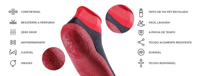 Bota Sapatilha Beach Tennis Fiber Multisports All Black