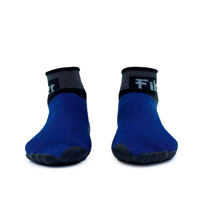 Bota Sapatilha Beach Tennis Fiber Multisports Azul e Preto
