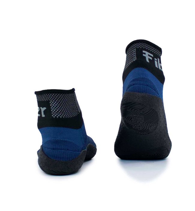 Bota Sapatilha Beach Tennis Fiber Multisports Azul e Preto