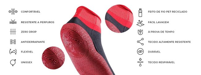 Botinha Beach Tennis Fiber Multisports Cinza e Preto