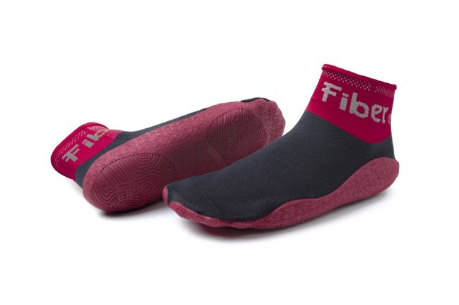 Bota Sapatilha Fiber Multisports Preto e Vermelho