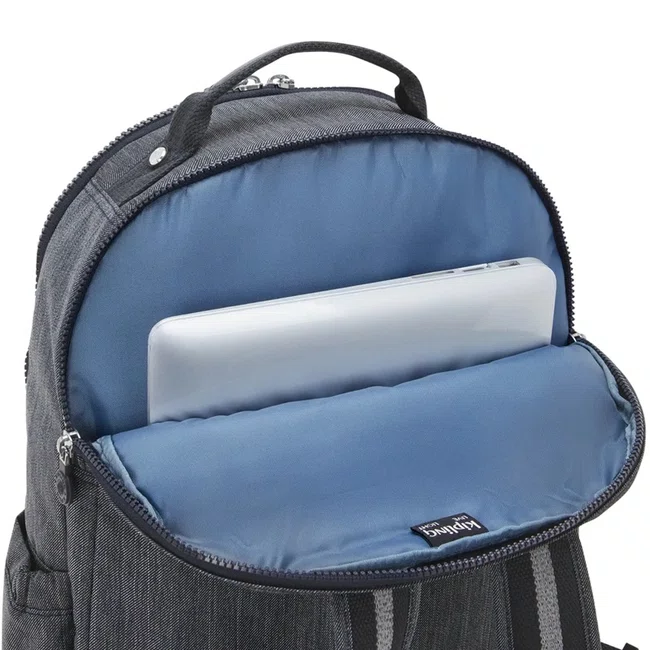 Mochila Kipling Seoul Lap Azul Estonado