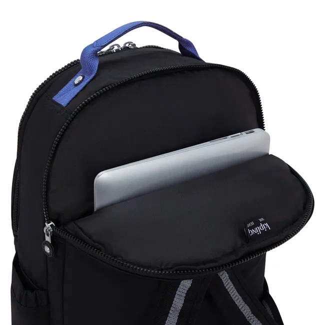 Mochila Kipling Seoul Lap Preto e Azul