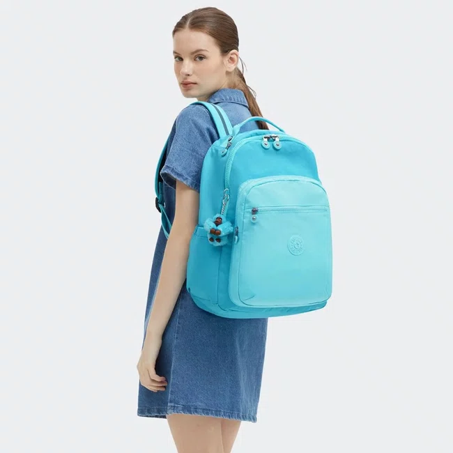 Mochila Kipling Seoul Azul Turquesa