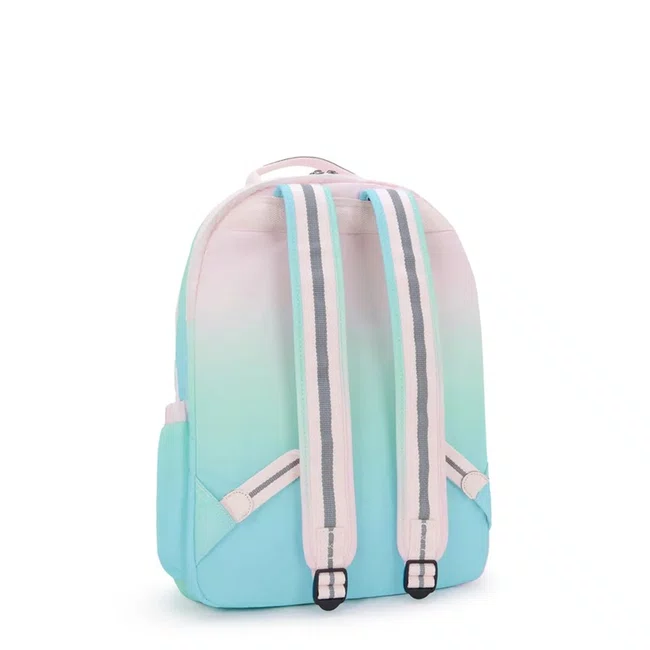 Mochila Kipling Seoul Lap Verde e Rosa