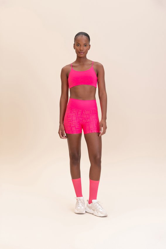 Bermuda Live Fit Sense Pro Rosa Feminino