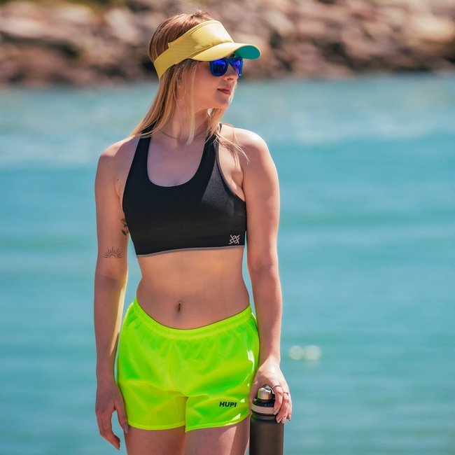 Shorts HUPI Donna Amarelo Neon Feminino
