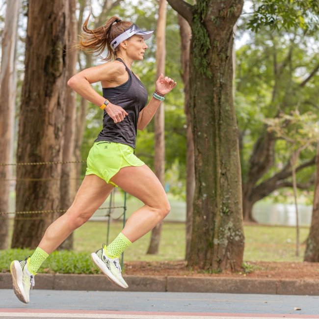 Shorts HUPI Donna Amarelo Neon Feminino
