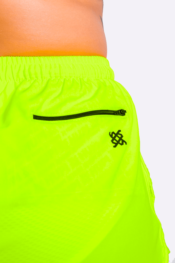 Shorts HUPI Donna Amarelo Neon Feminino