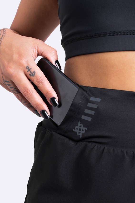 Shorts HUPI Donna Pro Preto