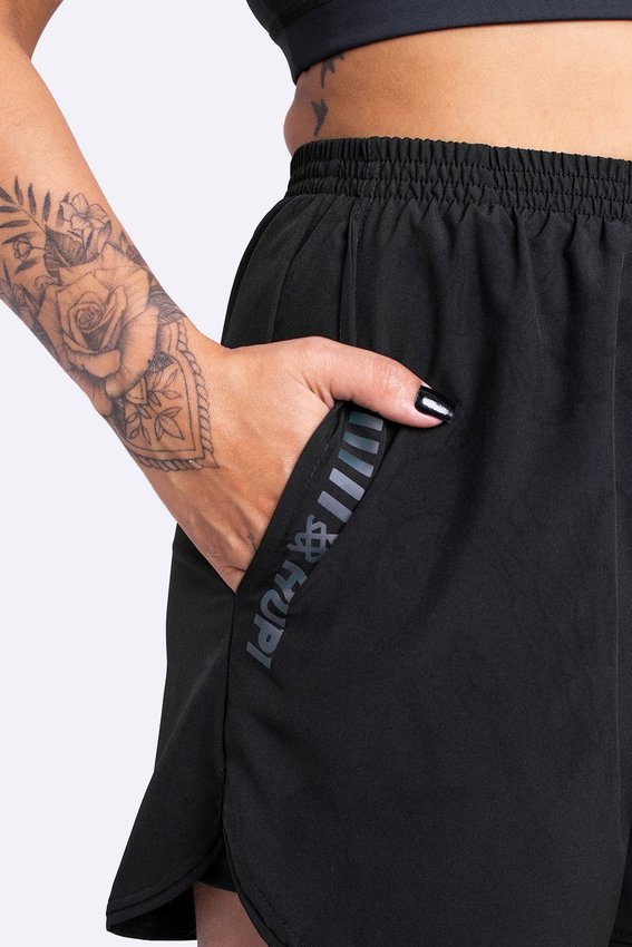 Shorts HUPI Feminino Ella com Bermuda Interno Preto