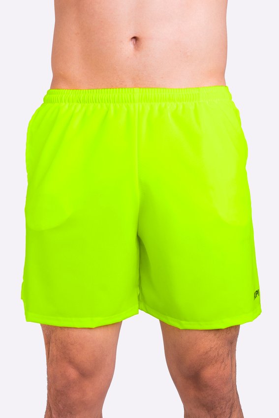 Shorts HUPI Pace Running Masculino Amarelo Neon