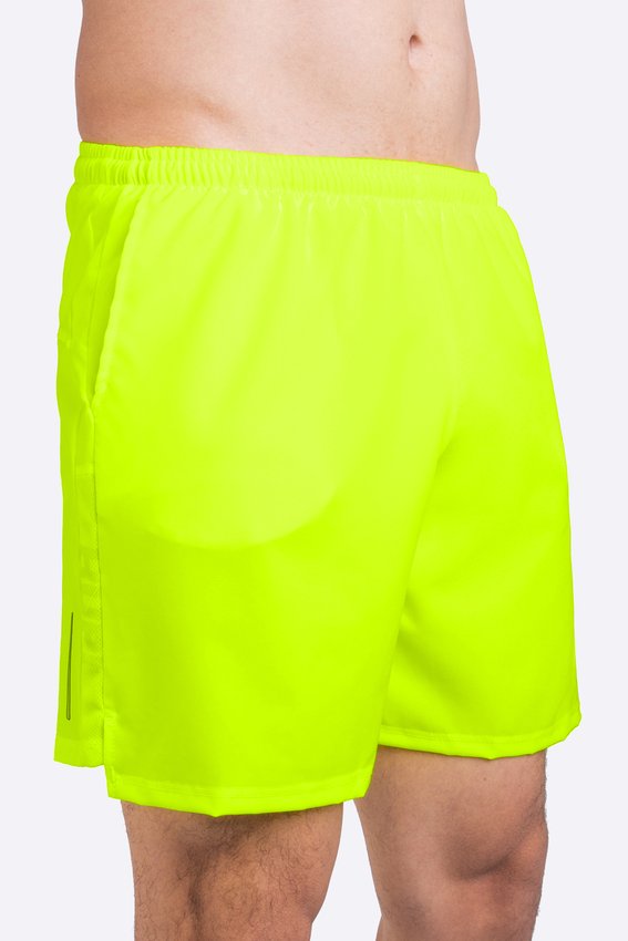 Shorts HUPI Pace Running Masculino Amarelo Neon