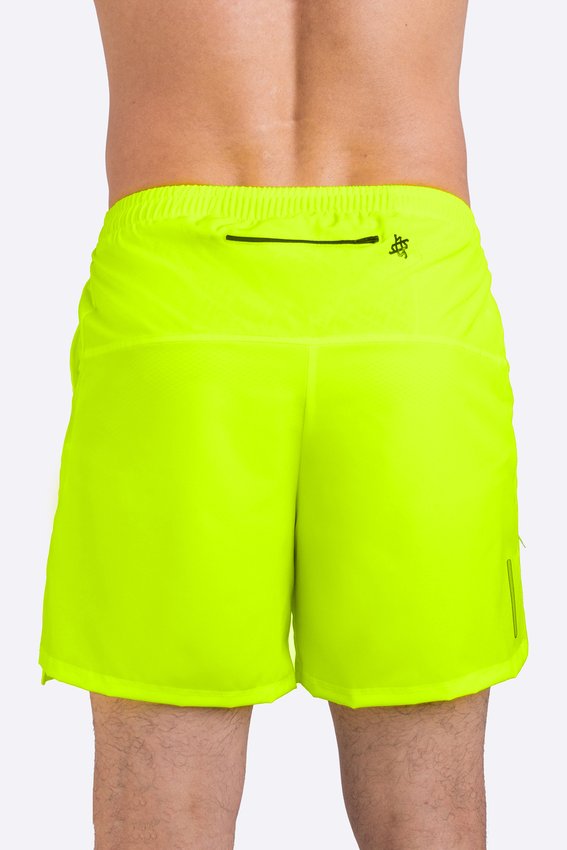 Shorts HUPI Pace Running Masculino Amarelo Neon