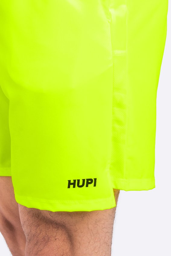 Shorts HUPI Pace Running Masculino Amarelo Neon