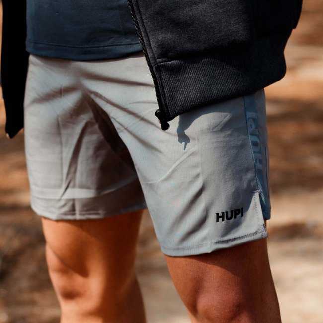 Shorts HUPI Pace Running Masculino Cinza