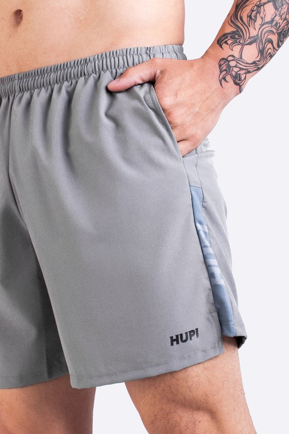 Shorts HUPI Pace Running Masculino Cinza