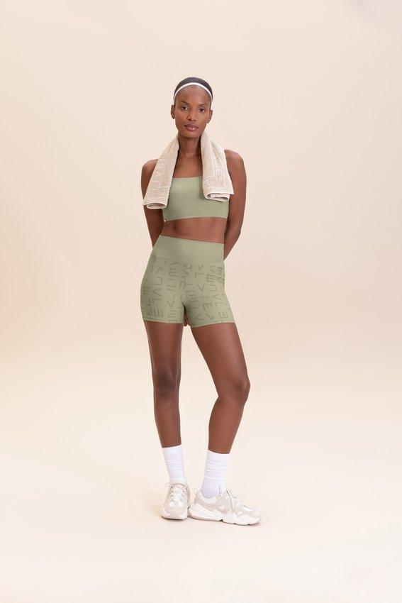 Bermuda Curta Live Icon Hydefit Adaptiv Verde Feminino