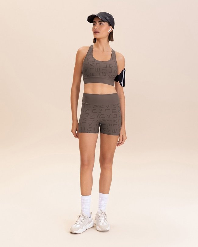 Bermuda Live Icon Hydefit Adaptiv Marrom Feminino