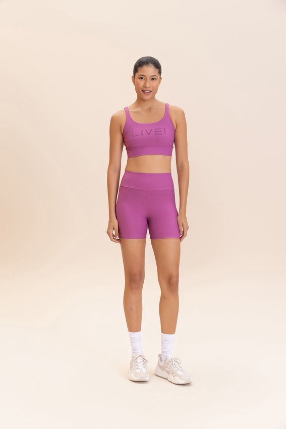 Bermuda Live Icon Neo Rosa Feminino