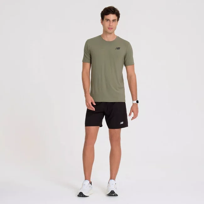 Shorts New Balance Sport Essentials 7" Masculino Preto