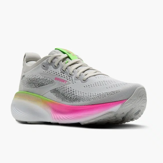Tênis Brooks Adrenaline GTS 25 Feminino Cinza e Rosa