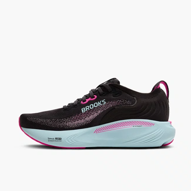 Tênis Brooks Adrenaline GTS 25 Feminino Preto e Rosa