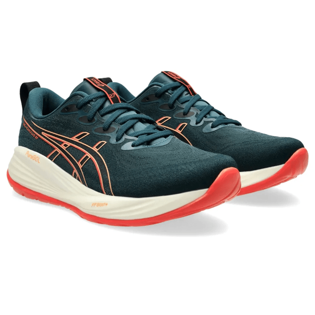 Tênis ASICS GEL-Cumulus 27 Masculino Verde/Laranja