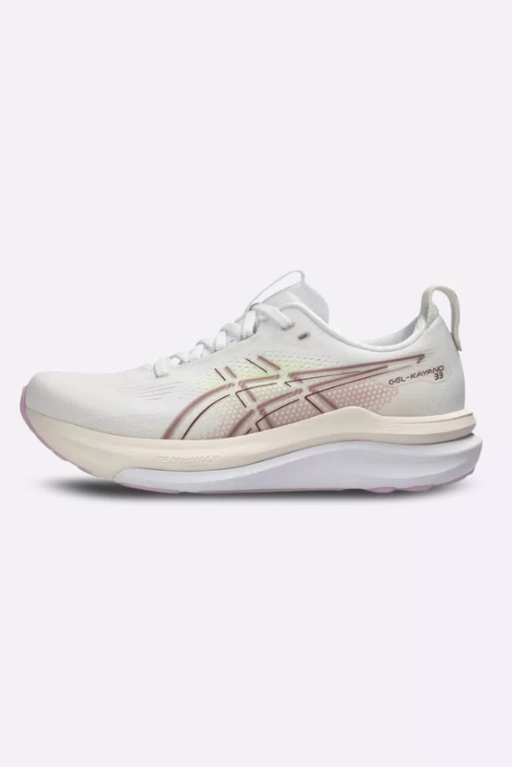 Tênis ASICS GEL-Kayano 33 Feminino Branco e Roxo