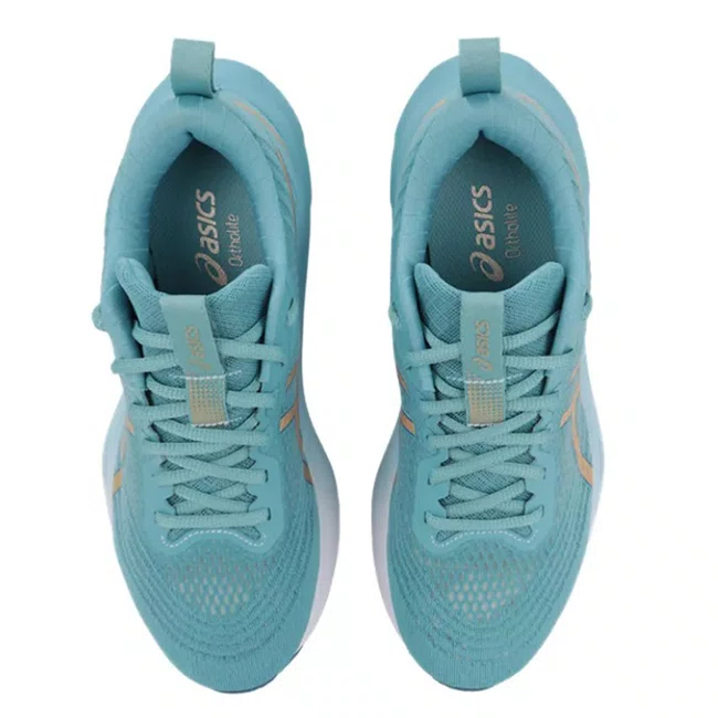 Tênis ASICS GEL-Nagoya 8 Feminino Azul/Dourado