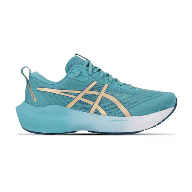 Tênis ASICS GEL-Nagoya 8 Feminino Azul/Dourado Tênis ASICS GEL-Nagoya 8 Feminino Azul/Dourado