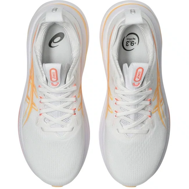 Tênis ASICS GEL Nimbus 28 Feminino Branco e Laranja