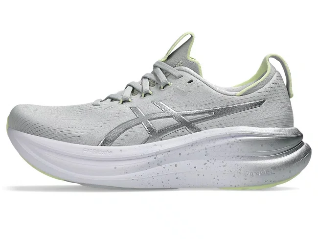Tênis ASICS GEL Nimbus 28 Feminino Platinum