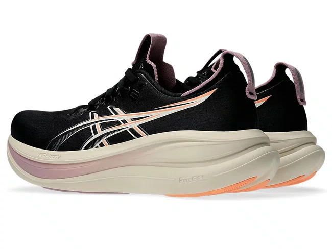 Tênis ASICS GEL Nimbus 28 Feminino Preto e Rosa