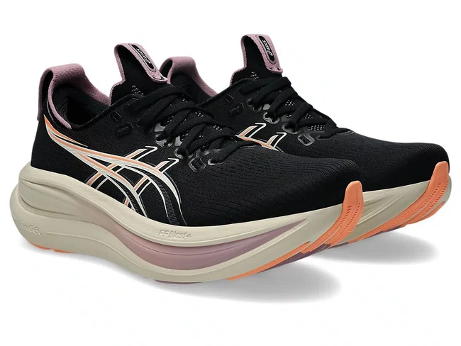 Tênis ASICS GEL Nimbus 28 Feminino Preto e Rosa