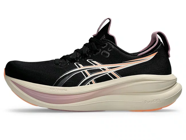 Tênis ASICS GEL Nimbus 28 Feminino Preto e Rosa