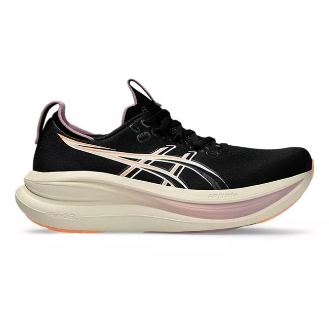 Tênis ASICS GEL Nimbus 28 Feminino Preto e Rosa